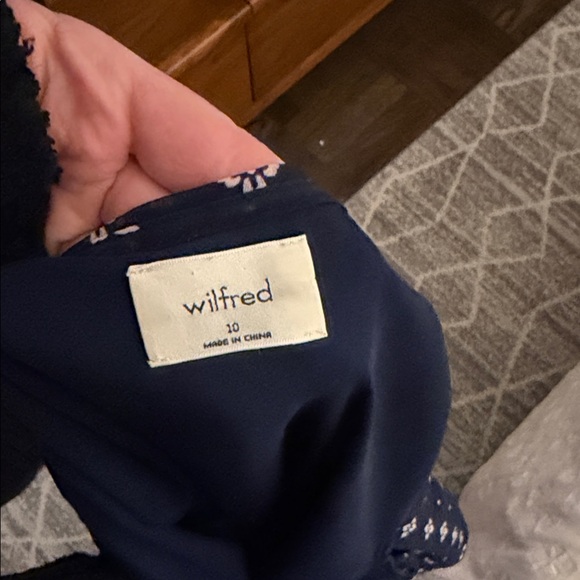 Navy Patterned Dress - Picture 4 of 4